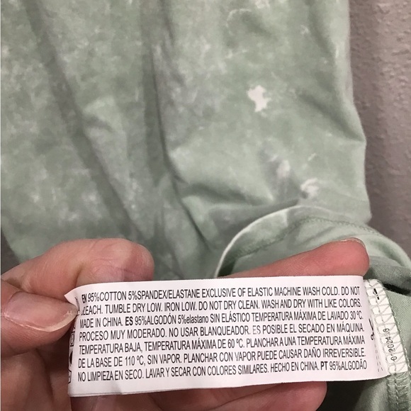 Forever 21 Green Acid Wash Midi Tank Dress Size L Sleeveless Bodycon Casual Y2K - Picture 2 of 5